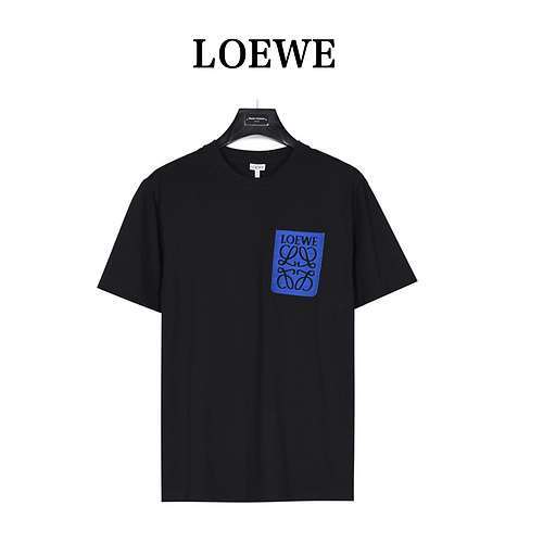 LoeweTshirt ricamata Loewe tinta unita