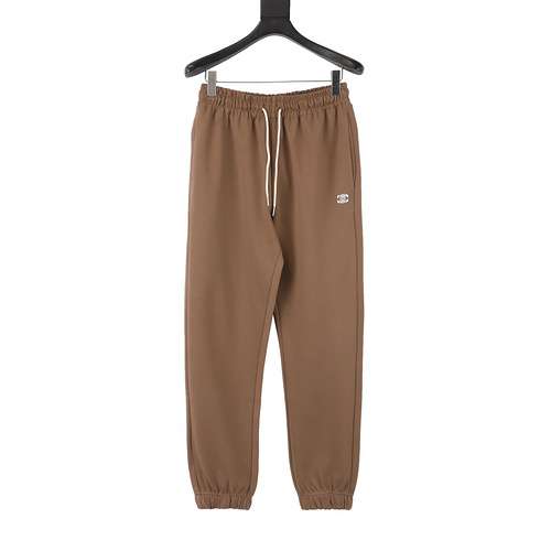 Pantaloni casual sportivi stile coppia con logo ricamato bianco CE