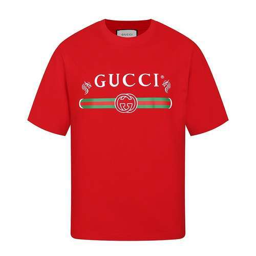 GUCCI Cintura da bar classica Gucci 24ss stampata con maniche corte ricamate in cotone pettinato a 3