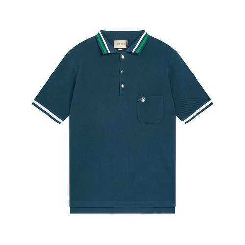 Polo Gucci Gucci 2024FW autunno e inverno in misto cotone lavorato a maglia di lana nuova