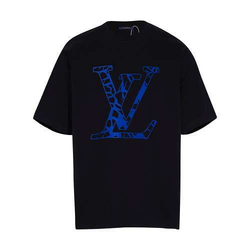 LV Louis Vuitton 24ss LV master graffiti nuova maglietta stampata a maniche corte con collo rotondo