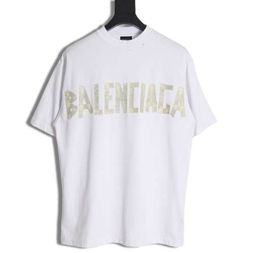 T-shirt a maniche corte con nastro adesivo BLCG Balenciaga 24SS