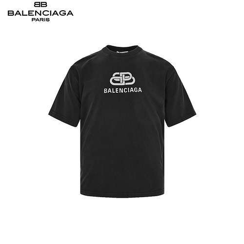 BLCGBalenciaga maniche corte classiche lavate e invecchiate