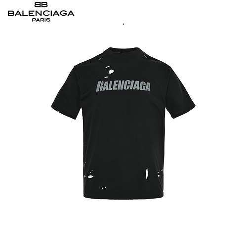 BLCGBalenciaga maniche corte strappate e screpolate