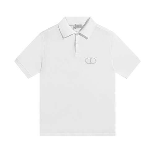 Polo a maniche corte con logo Dior CD con stemma