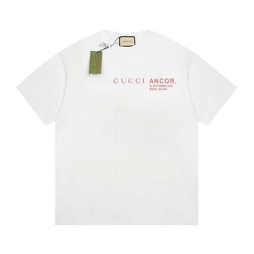 GucciGucci 24ss sfilata Ancora a maniche corte bianca