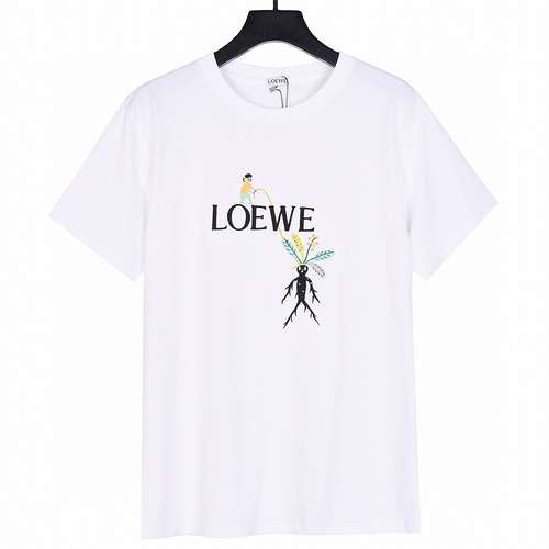 LOEWE Loewe Groot ricamato ginseng maniche corte