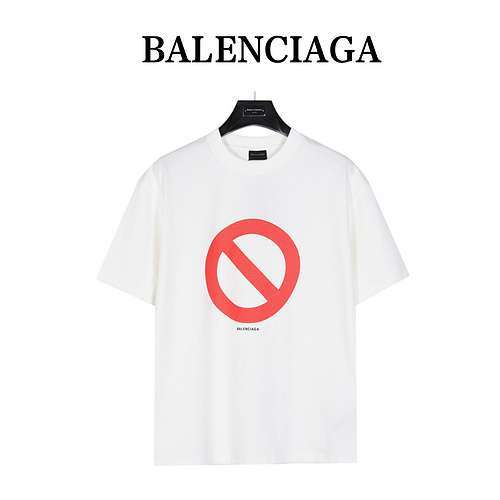 BLCGBalenciaga 24ss bfrnd Circle Turtle Crack T-shirt a maniche corte lavata