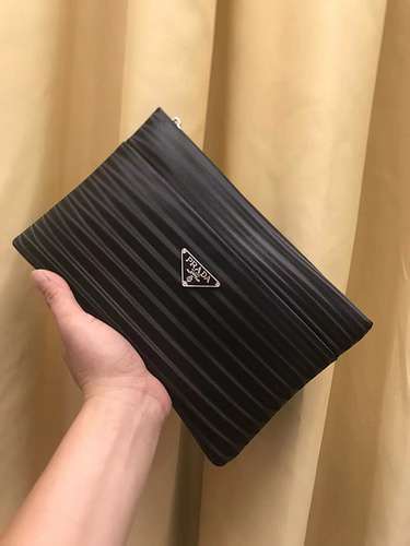 Pochette da uomo P realizzata in pelle bovina originale importata, borsa regalo di alta qualità, dim