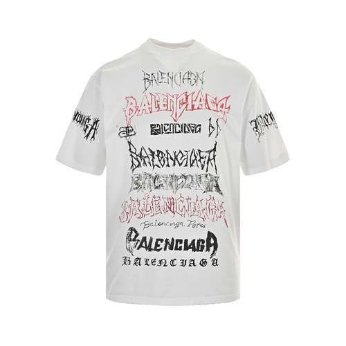 BLCGBalenciaga 24ss Year of the Dragon maniche corte con graffiti limitati