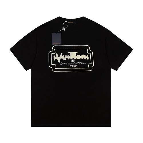 T-shirt a maniche corte ricamata con sigillo LVLouis Vuitton 23ss