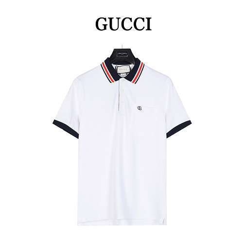 GucciPolo classico con ricamo doppia G di Gucci