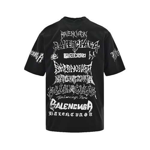 BLCGBalenciaga 24ss Year of the Dragon maniche corte con graffiti limitati