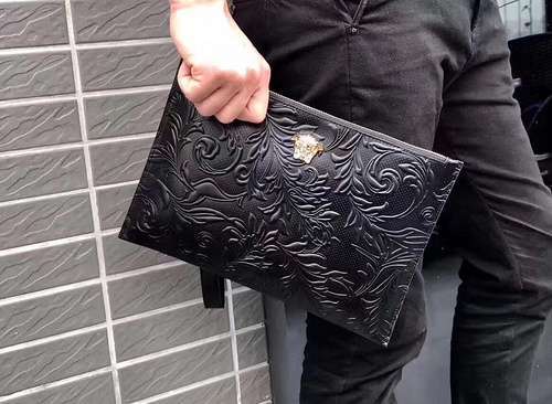 Pochette speciale da uomo VER realizzata in pelle bovina originale importata, qualità di fascia alta