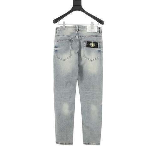 Pantaloni in denim con logo sul retro di ST Stone Island