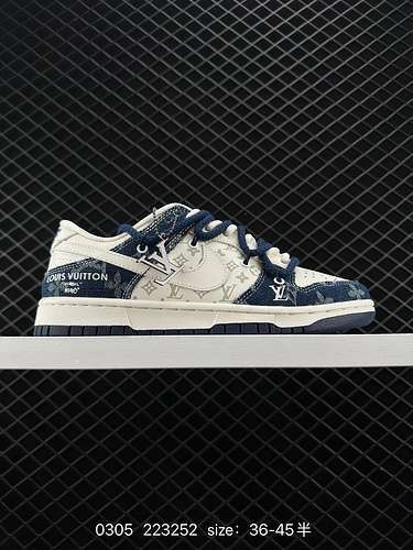 26 Nk SB Dunk Low LV cobranded Anniversario personalizzazione di fascia alta Sneakers casual lowtop 