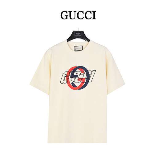 GucciTshirt a maniche corte con stampa in schiuma con logo Doppia G di Gucci 24ss