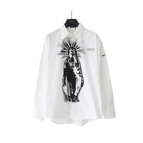 BLCG Camicia con graffiti della dea Balenciaga