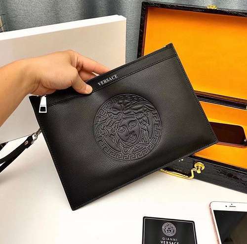 Pochette speciale da uomo VER realizzata in pelle bovina originale importata, qualità di fascia alta