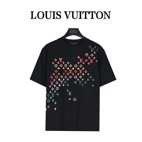 T-shirt a maniche corte con spruzzo diretto digitale presbite LVLouis Vuitton 24ss