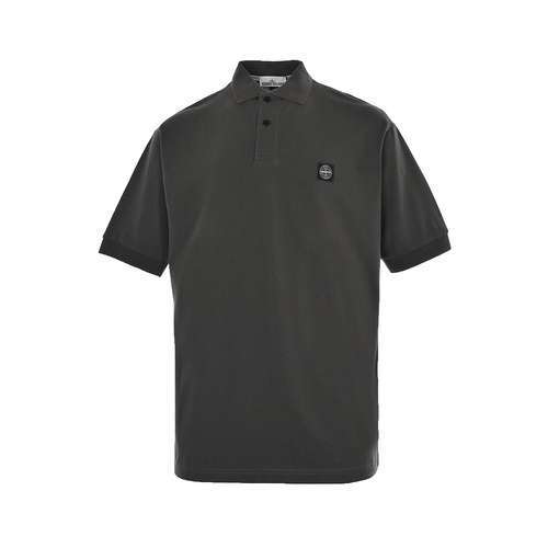 Polo manica corta con logo della bussola ricamato STStone Island