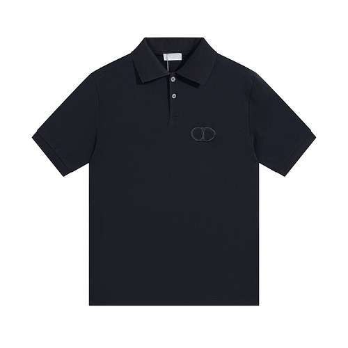 Polo a maniche corte con logo Dior CD con stemma