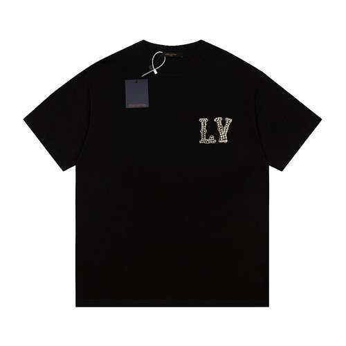 T-shirt a maniche corte con perle in collaborazione congiunta con LVLouis Vuitton Midcentury Philipp