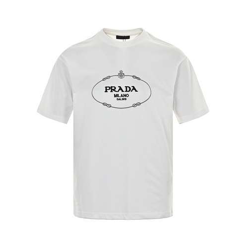 PRDPrada 24ss maniche corte con lettera floccata