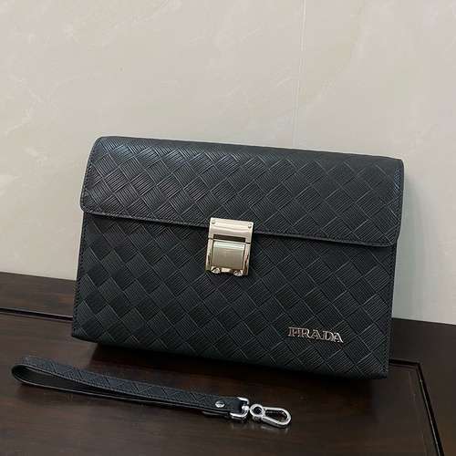 Pochette speciale da uomo P realizzata in pelle bovina originale importata, borsa regalo di alta qua