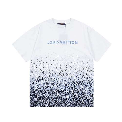 T-shirt a maniche corte con stampa di lettere e stelle del cielo stellato di LVLouis Vuitton