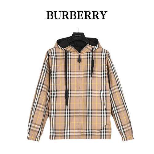 BBRGiacca reversibile con cappuccio scozzese 24ss di Burberry