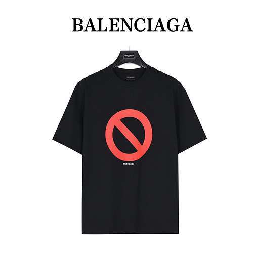 BLCGBalenciaga 24ss bfrnd Circle Turtle Crack T-shirt a maniche corte lavata