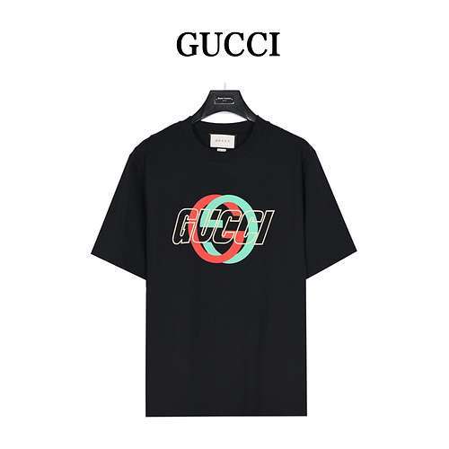 GucciTshirt a maniche corte con stampa in schiuma con logo Doppia G di Gucci 24ss