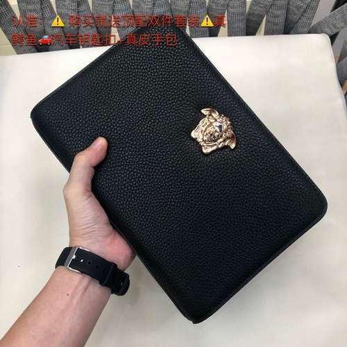 Pochette speciale da uomo VER realizzata in pelle bovina originale importata, borsa regalo di alta q