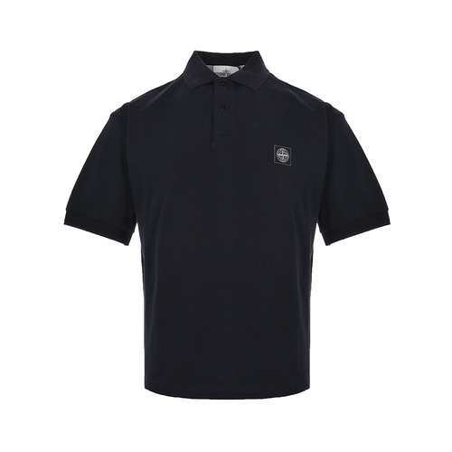 Polo manica corta con logo della bussola ricamato STStone Island