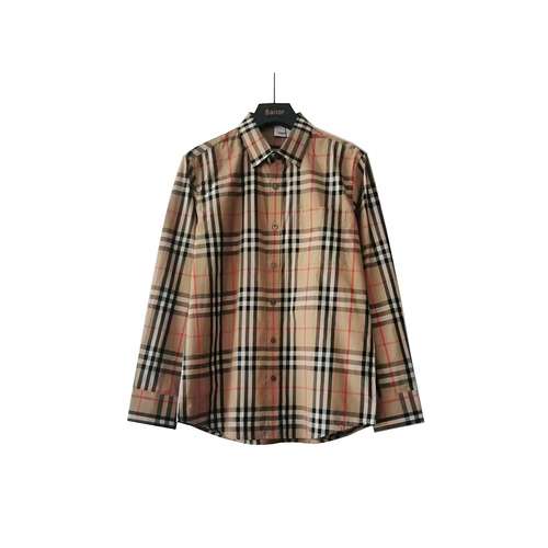 BBRCamicia classica a quadri piccoli di Burberry