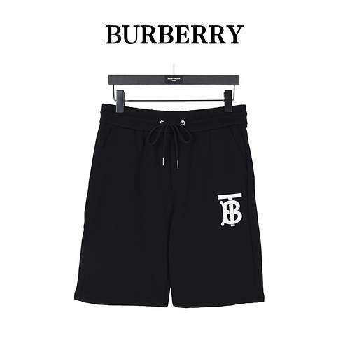 Pantaloncini con stampa tridimensionale del logo BBR Burberry classico TB limitato