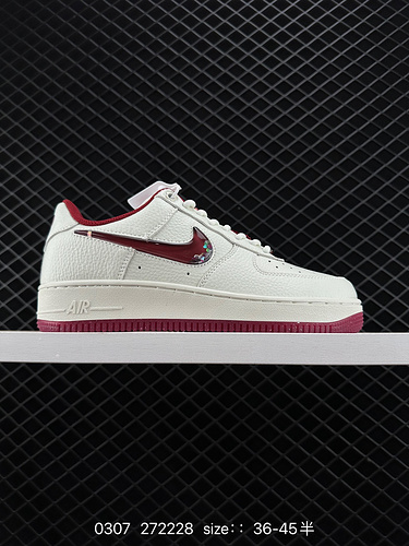 4 Nike Air Force Low “Valentine’s Day” 224 Valentine’s Day new product limited edition Air Force One