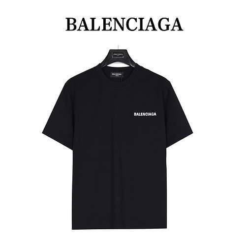 Balenciaga BLCG24ss maniche corte con classica stampa di lettere davanti e dietro