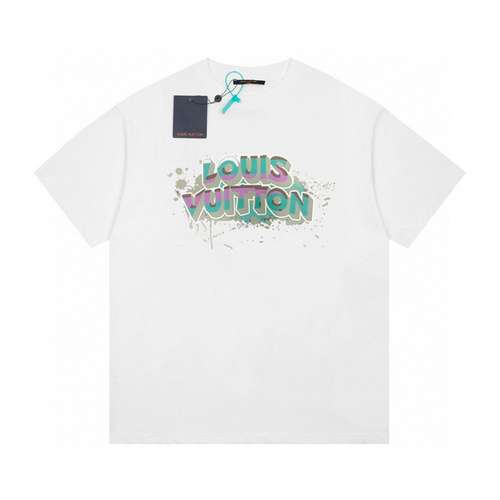 Tshirt a maniche corte con lettera sfumata di LVLouis Vuitton 24ss