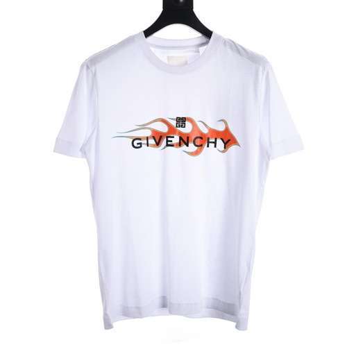 T-shirt a maniche corte con stampa fiamma nuovo stile GVC 24