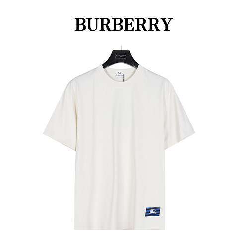 Logo Burberry BBR 24ss ricamato a maniche corte