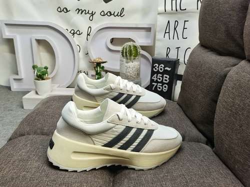 759DFear of God x adidas originali scarpe lifestyle a taglio basso ammortizzanti, antiscivolo, resis