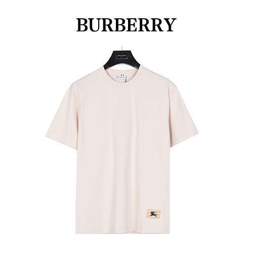 Logo Burberry BBR 24ss ricamato a maniche corte