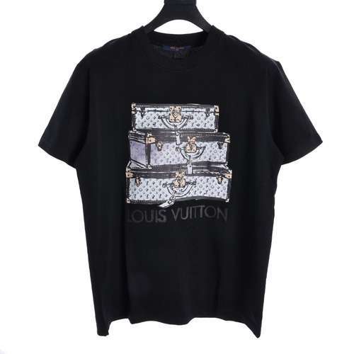 T-shirt a maniche corte con motivo bagaglio LV 24ss