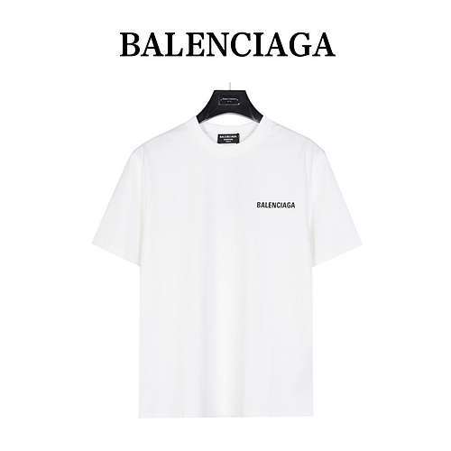 Balenciaga BLCG24ss maniche corte con classica stampa di lettere davanti e dietro