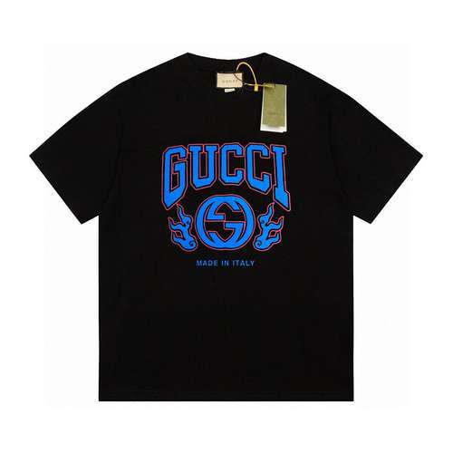 Tshirt a maniche corte con LOGO doppia G fiamma in edizione limitata GCGucci 24ss