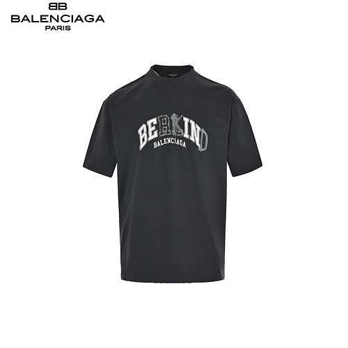 BLCGBalenciaga maniche corte con toppa lavata strappata