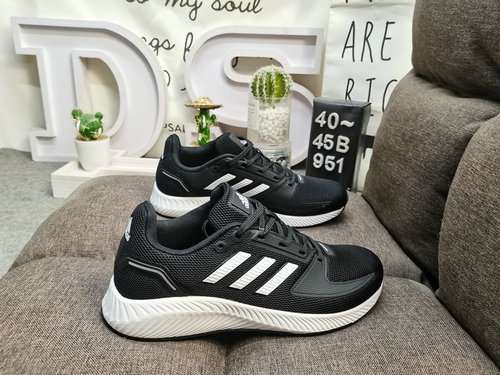 951D autentica mezza taglia Adidas RUNFALCON 20 comode scarpe da corsa in mesh per la corsa libera