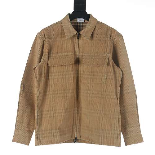 Giacca scozzese Burberry BBR 23Fw in velluto a coste